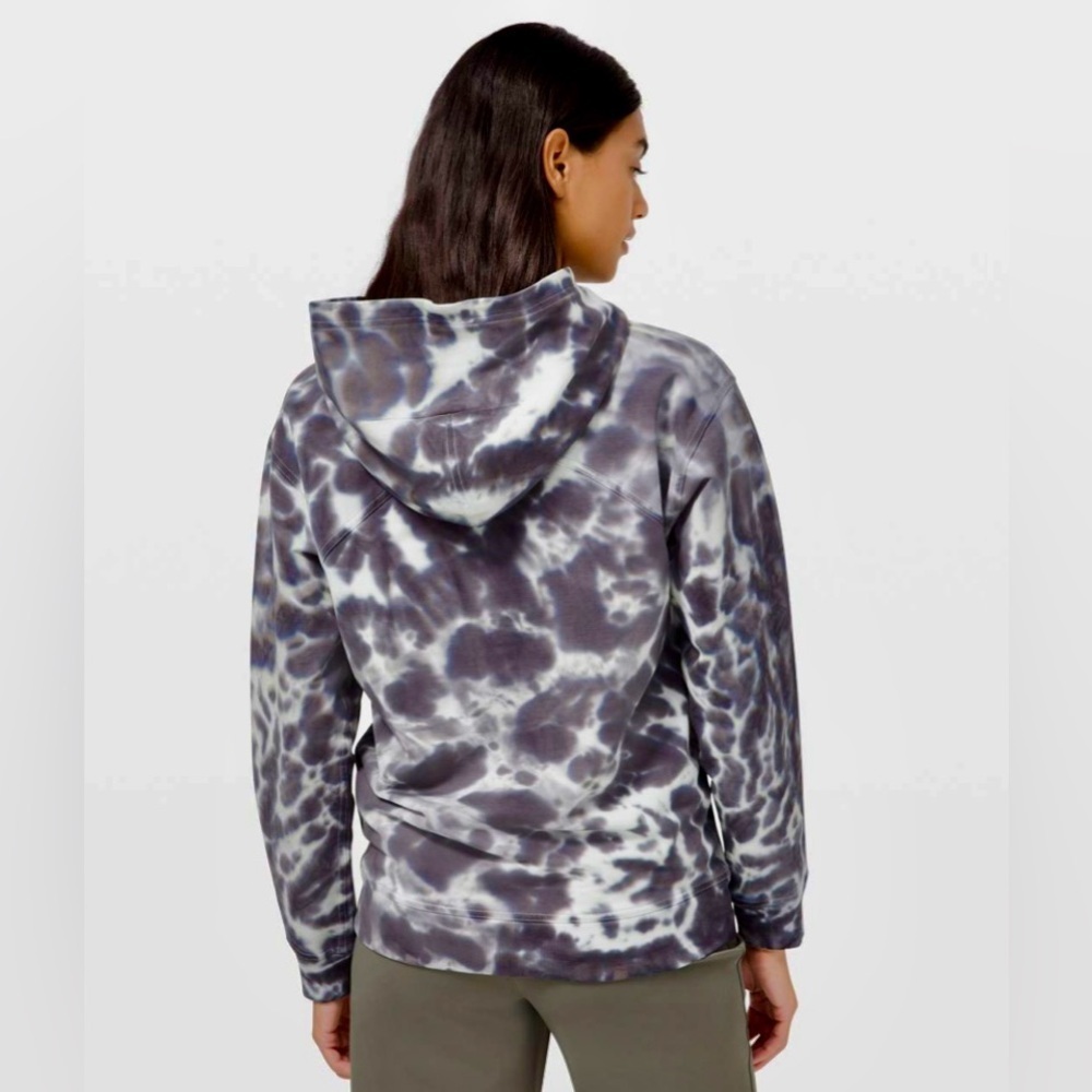 Lululemon All Yours Hoodie Tie Dye *Fleece in Marmoleado Tie Dye Graphite Grey